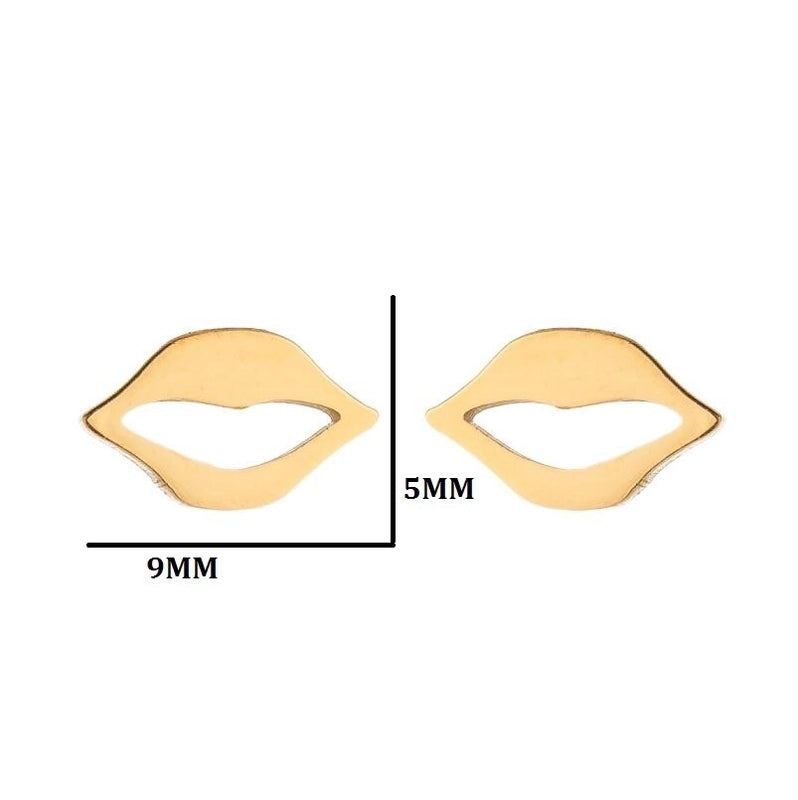 1 Pair Minimalist Heart Shape Plating 304 Stainless Steel 18K Gold Plated Earrings