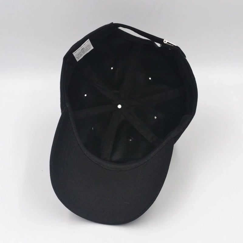 Unisex Minimalist Graffiti Embroidery Wide Eaves Baseball Cap
