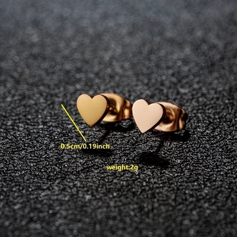 1 Pair Minimalist Classic Style Round Star Moon Hollow Out 304 Stainless Steel 18K Gold Plated Ear Studs