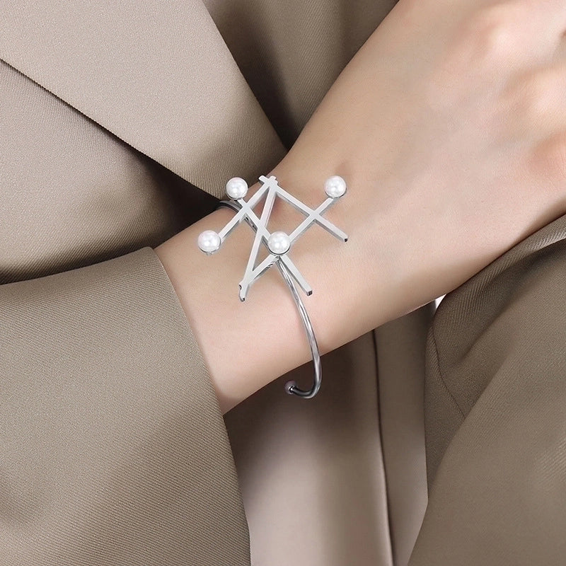 Fashion 304 Stainless Steel 18K Gold Plated No Inlaid In Bulk