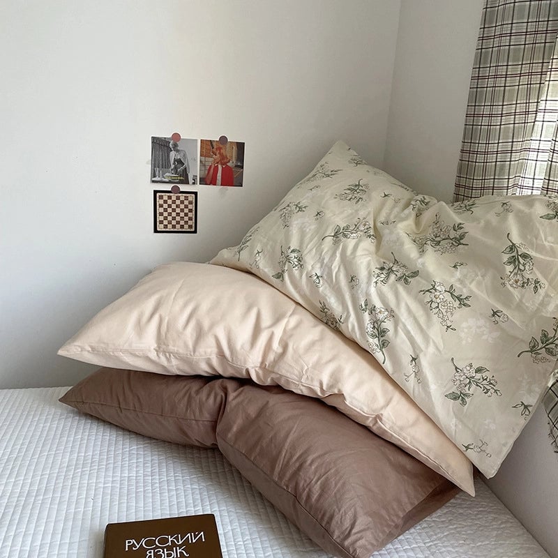 Casual Lattice Solid Color Cotton Pillow Cases Couch & Sofa Decor