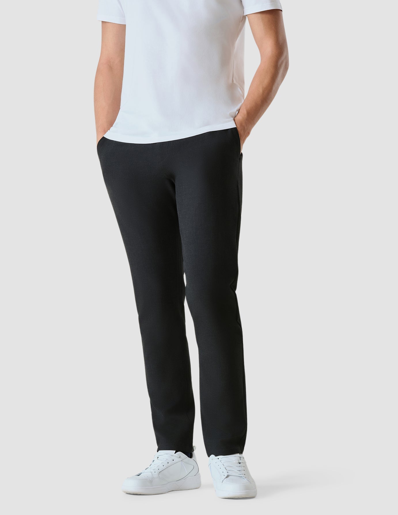 Heavy Edition Pants Slim Black Melange