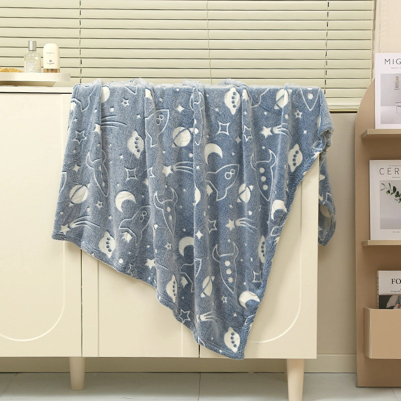 Cute Dinosaur Star  Fabric Blanket Bedding