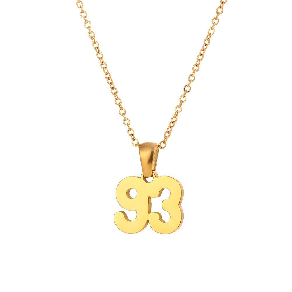 Fashion Quadrilateral Geometric Stainless Steel 18K Gold Plated Necklaces