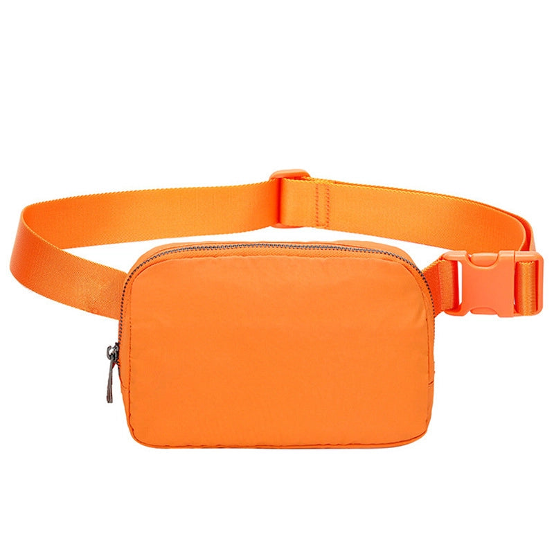 New Lulu Waist Bag Nylon Waterproof Chest Bag Outdoor Sports Running Mobile Phone Bag Men's And Women's Crossbody Bag