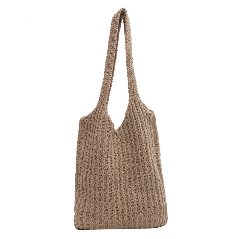 Women's Large All Seasons Yarn Basic Shoulder Bag