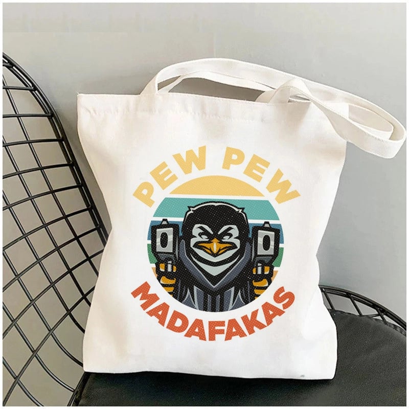 Pug Canvas Tote Bag Women's Large-capacity Dog Tote Bag