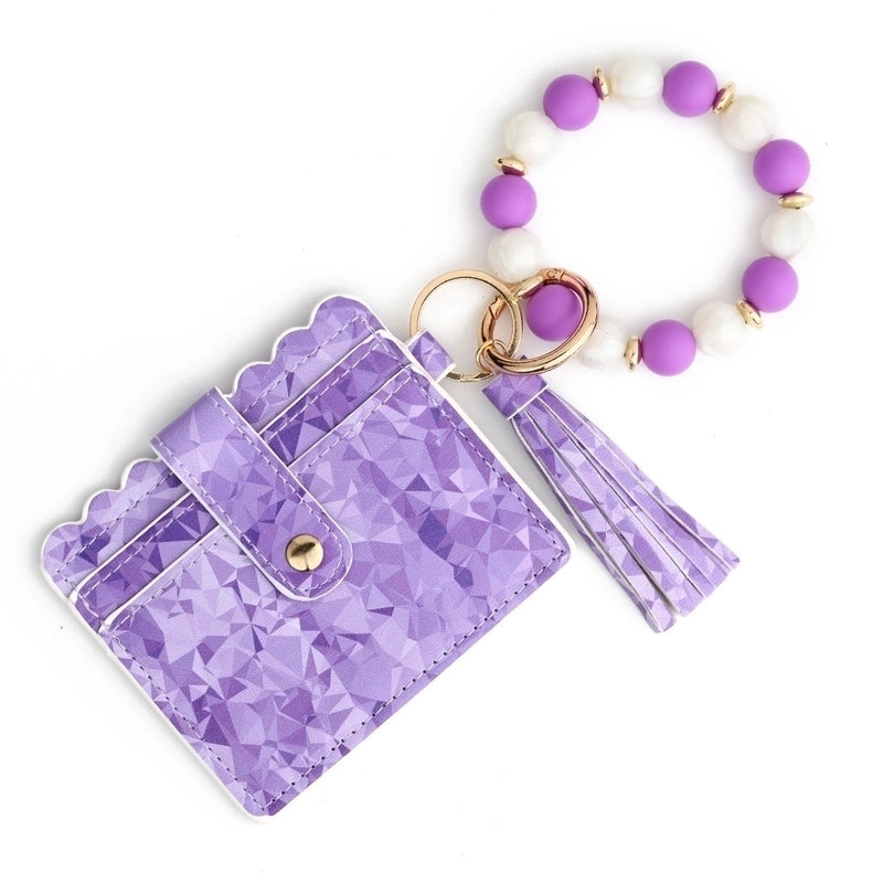 Women's Solid Color Pu Leather Open Card Holders