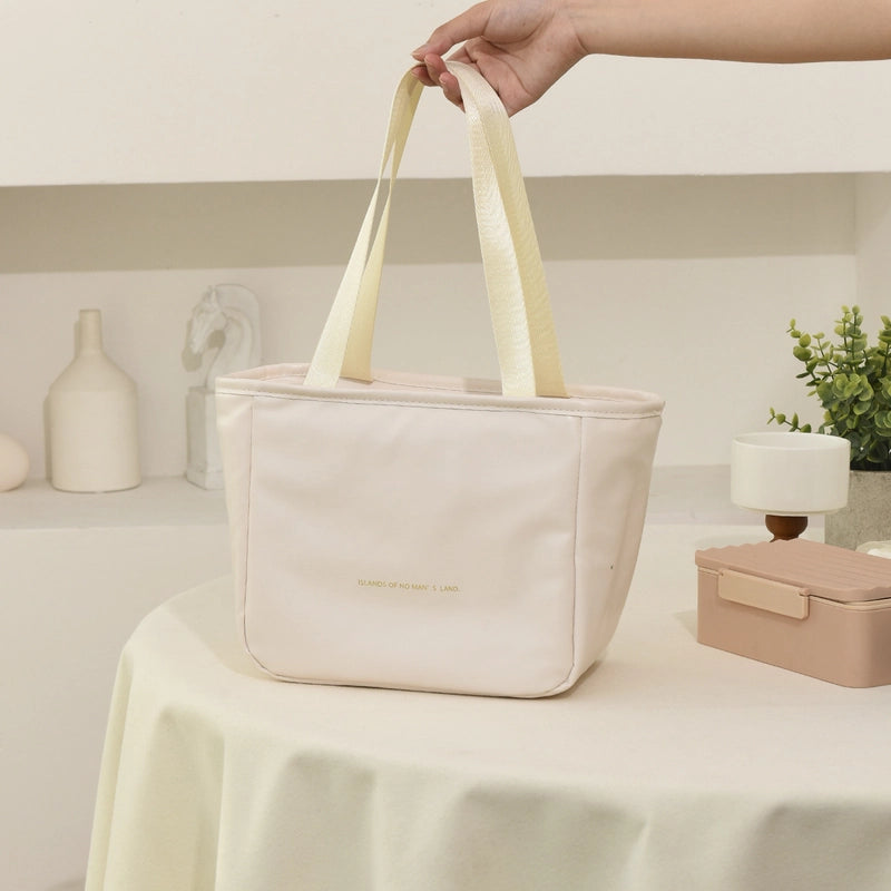 High-end Simple Wind Insulation Bag Cloud Insulation Bag Portable Folding Lunch Box Bag High-grade Lunch Box Storage Bag