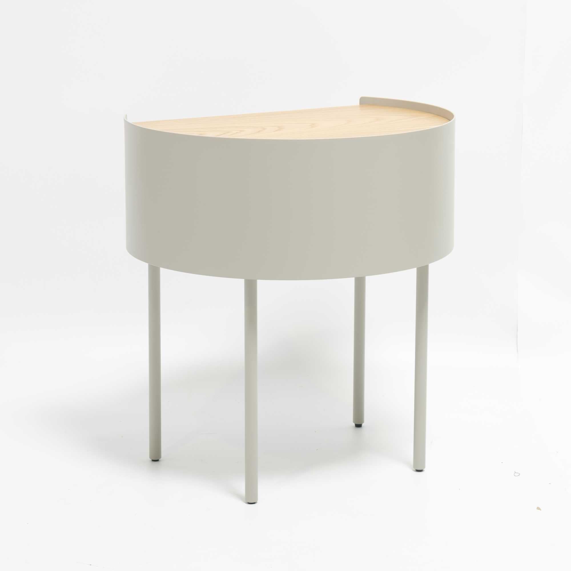 refurbished | Blu Dot Li'l Something side table. putty