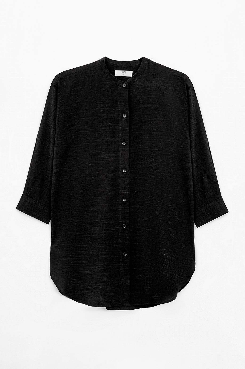 BAND COLLAR LONG SHIRT