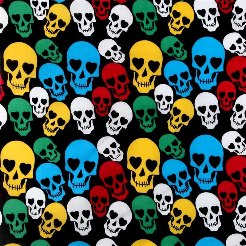 Men'S Hip-Hop Skull Cotton Kerchief