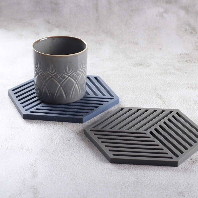 Hexagon Trivet - Denim