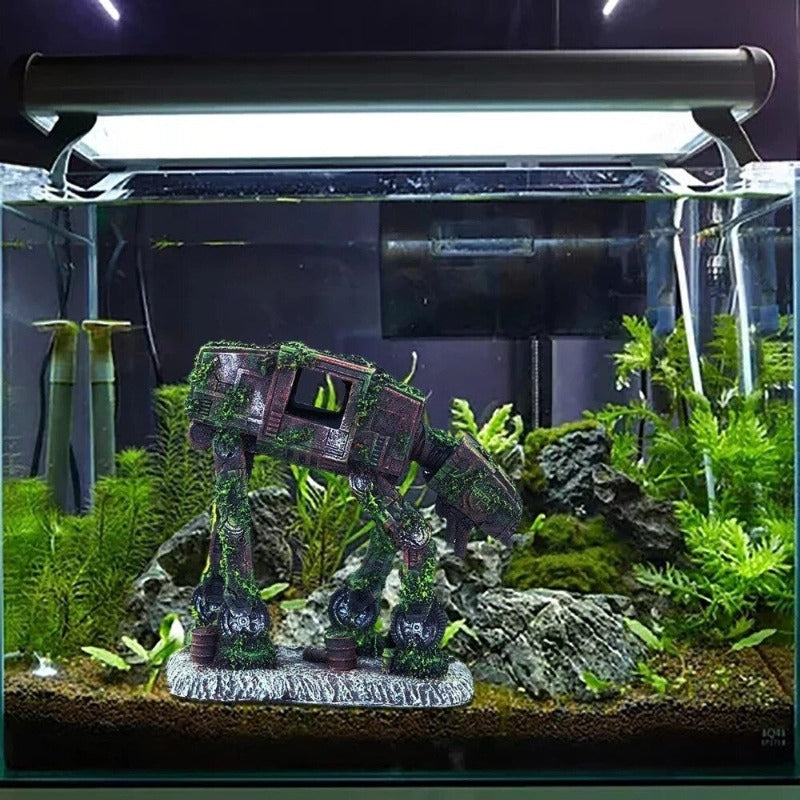 Autobot Robot Dog Shape Ornament For Aquarium