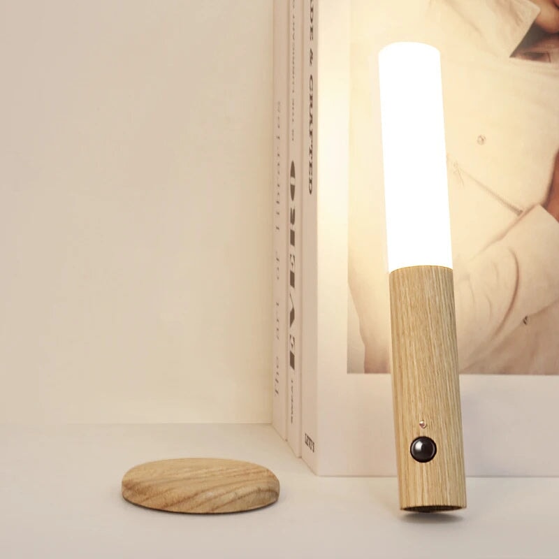 LED Rechargeable Wood Grain Light