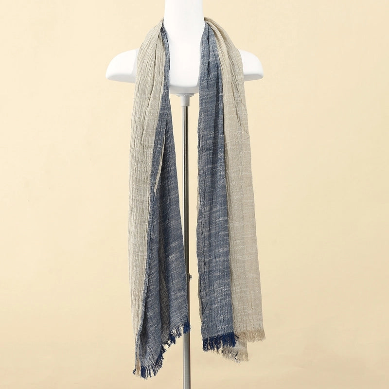 Men's Scarf Spring. Autumn And Winter Scarf Color Matching Yarn-dyed Thin Casual Men's Scarf