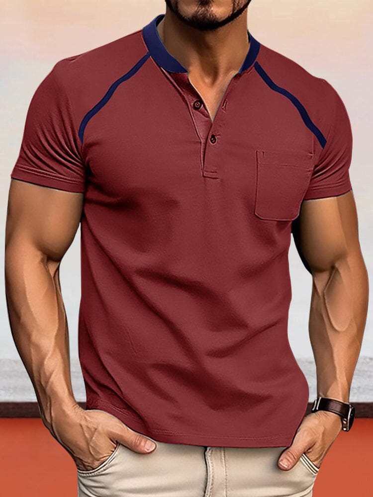 Casual Soft Henley Shirt