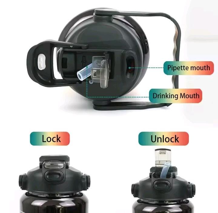 3pcs Set Metallic Colour Water Bottles