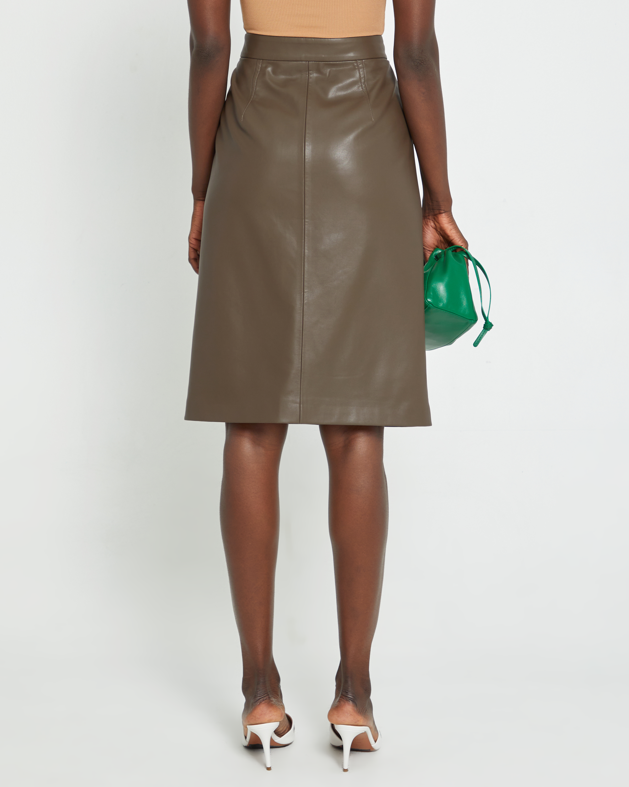 Mimi Vegan Leather Pencil Skirt