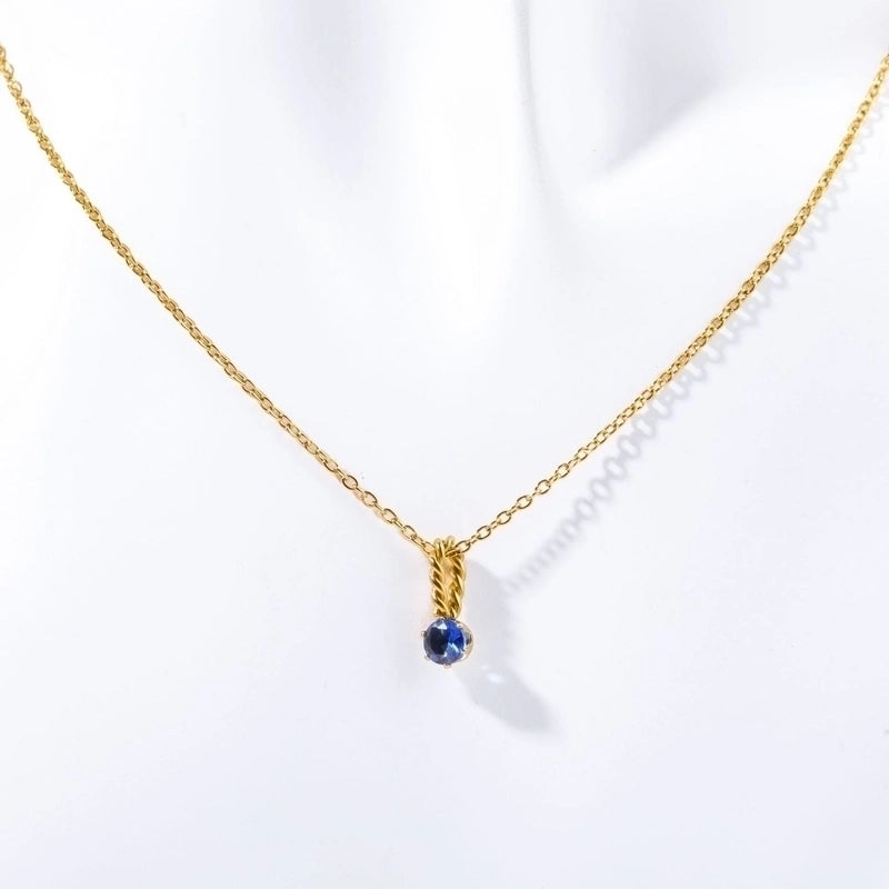 201 Stainless Steel 304 Stainless Steel Titanium Steel Gold Plated Elegant Streetwear Plating Color Block Necklace