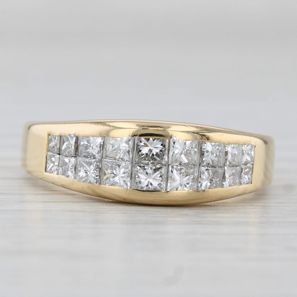 0.59ctw Diamond Ring 18k Yellow Gold Size 8.5 Wedding Band