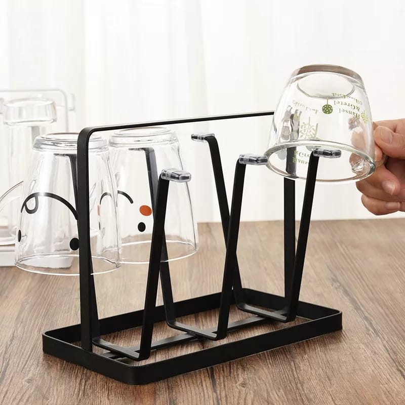 IRON GLASS STAND AND CUP HOLDER