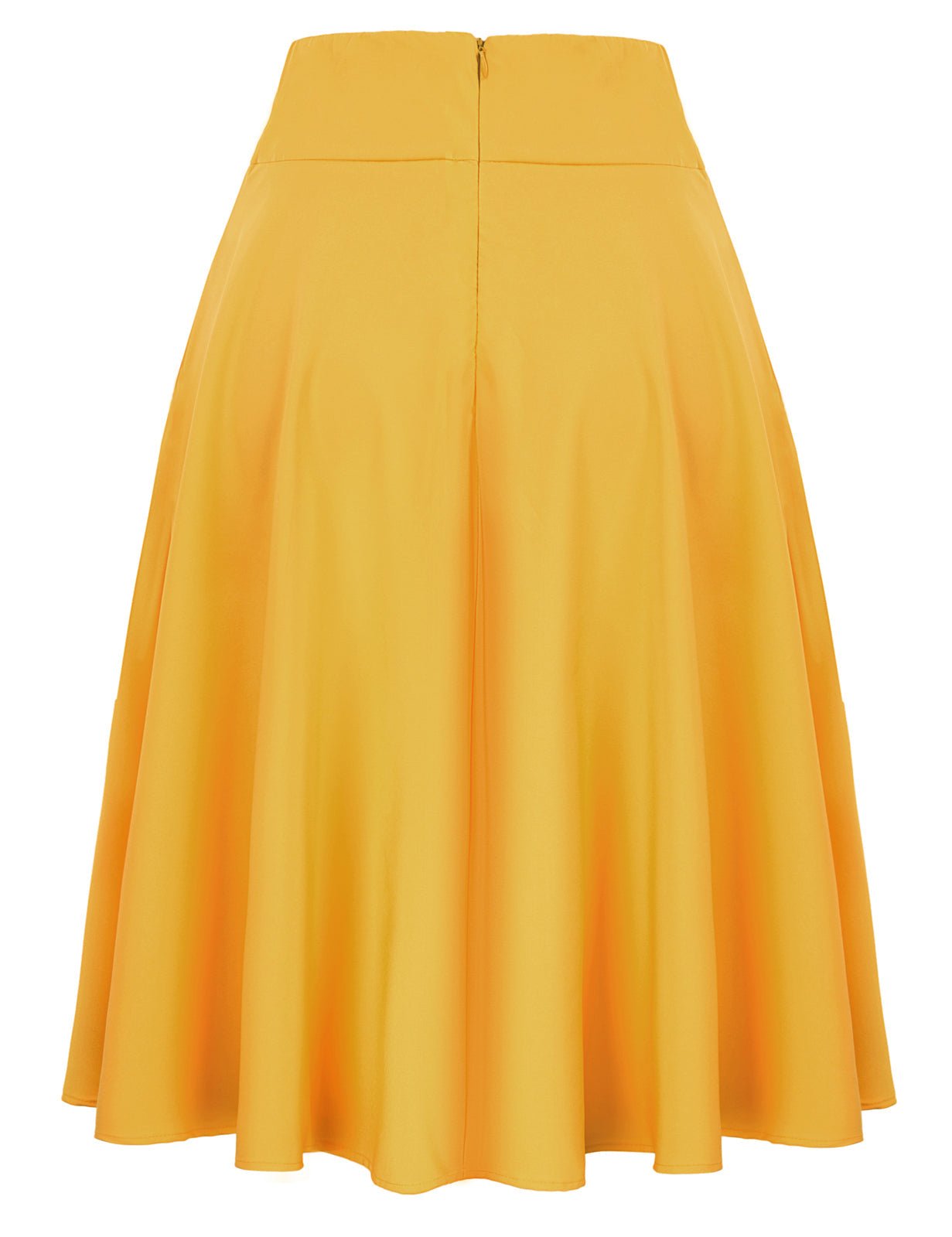Women's High Waist A-Line Pockets Skirt