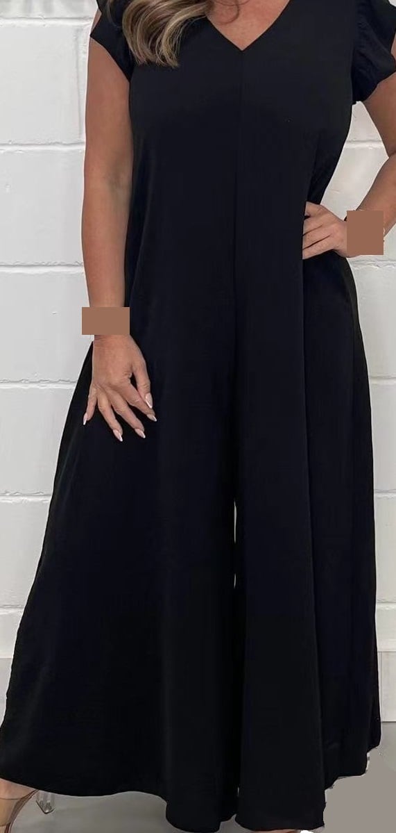 🔥2024 SUMMER NEW RUFFLED WIDE-LEG CASUAL JUMPSUIT