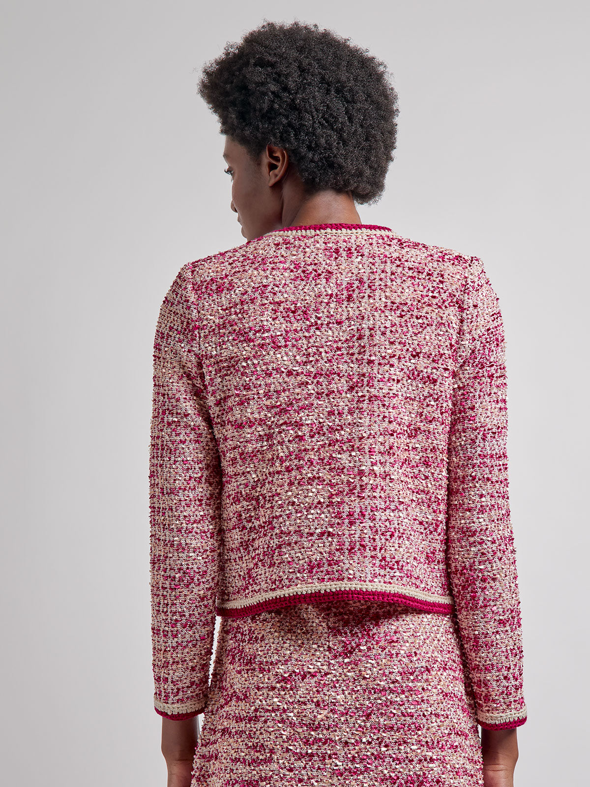 Heritage Boucle Crochet Trim Knit Jacket - Vanity Fit