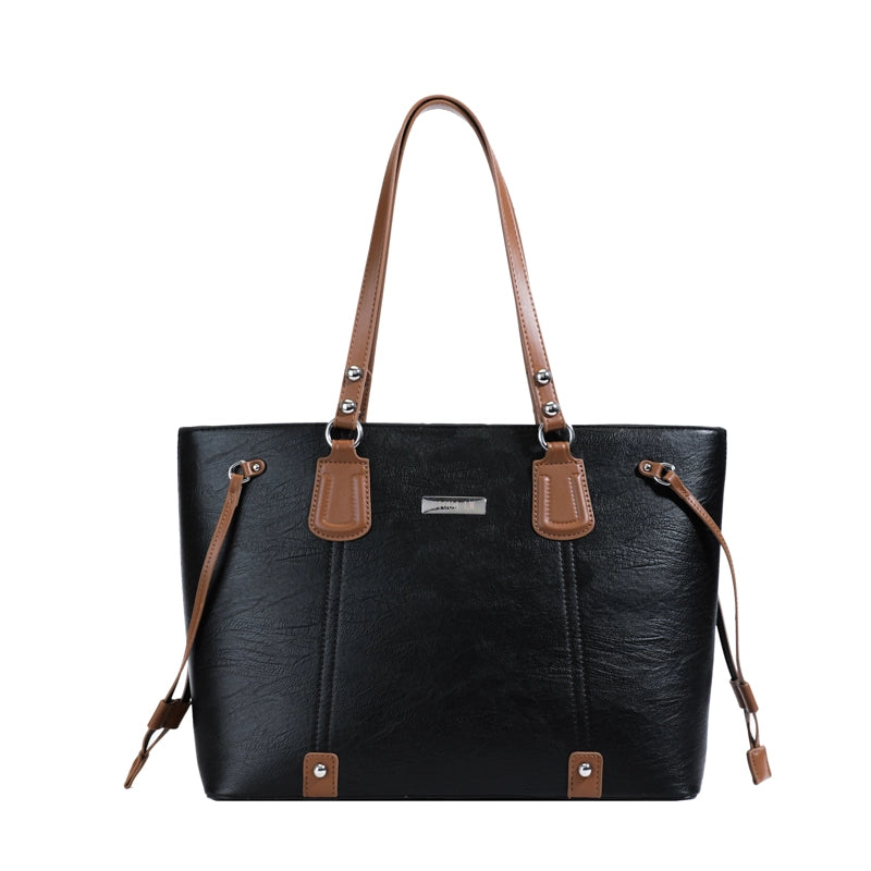 Women's Pu Leather Solid Color Streetwear Square Zipper Shoulder Bag