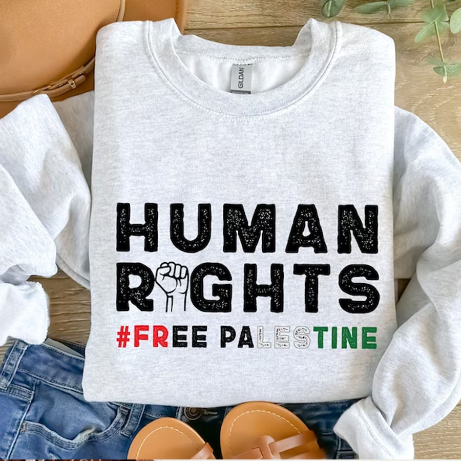 Human Rights Free Palestine Sweatshirt