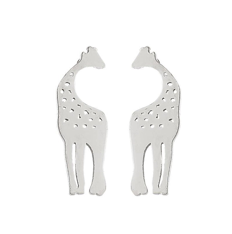 Minimalist Animal 304 Stainless Steel No Inlaid 18K Gold Plated Ear Studs