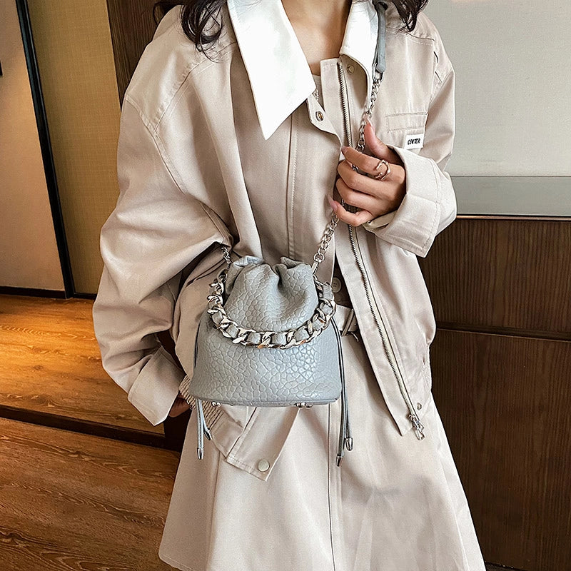 Women's All Seasons Pu Leather Elegant Cute Bucket Bag