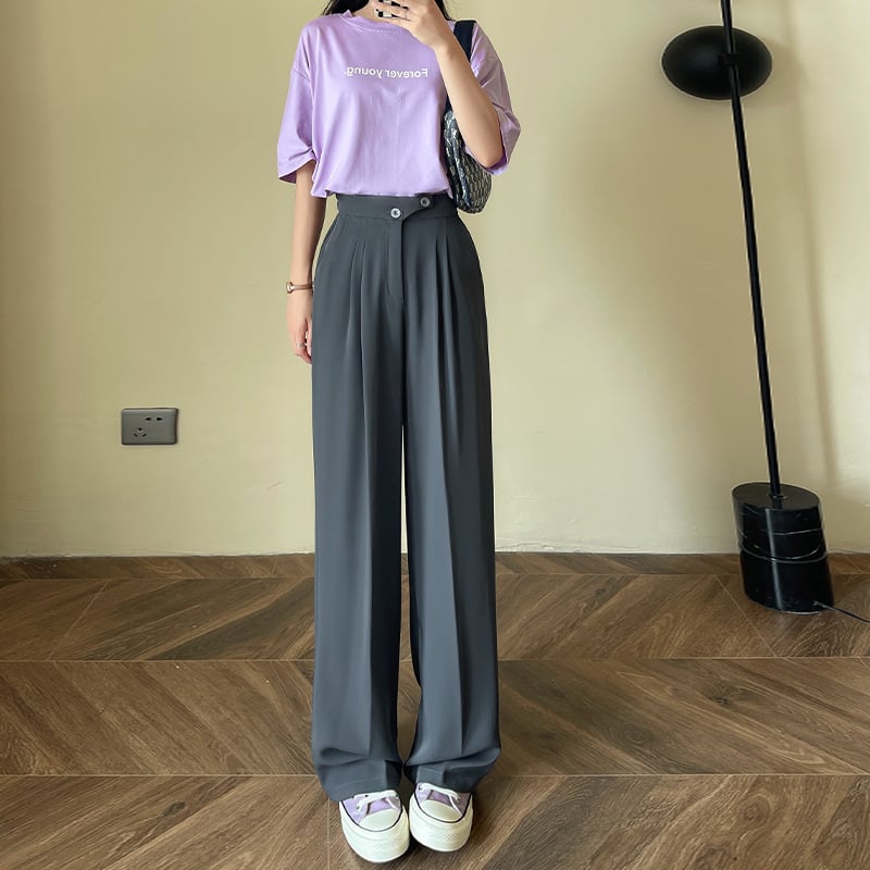 Woman's Casual Full-Length Loose Pants