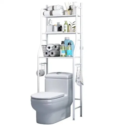 Toilet Storage Rack. Metal Bathroom Shelf