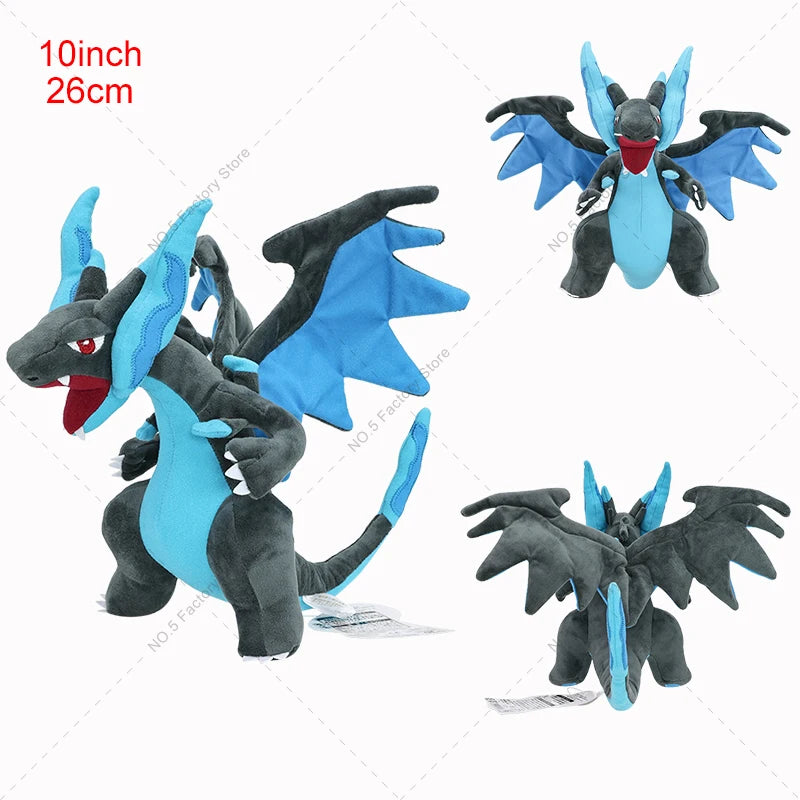 Çekici Mega Charizard X ve Y Peluş Oyuncakları - Yumuşak ve Sarılınası Evrim Bebekleri. Çocuklar İçin Cadılar Bayramı Hediyeleri (20-25 Santim)