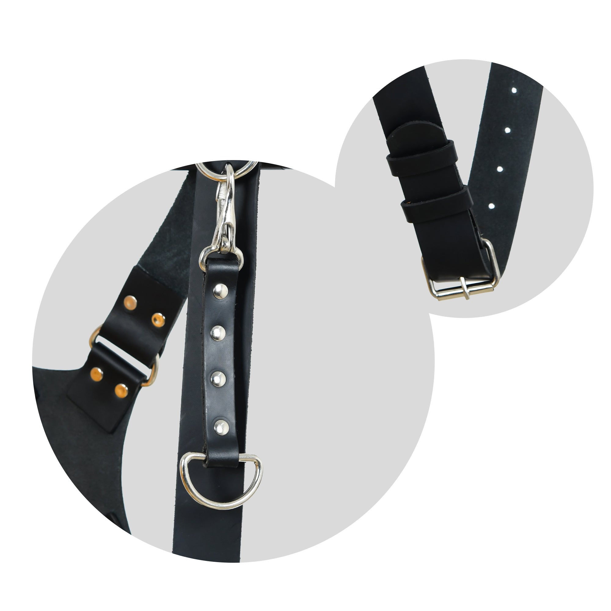 Double Camera Strap Harness- Black