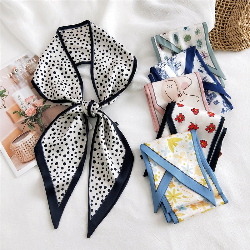 Fashion Printing Long Silk Scarf