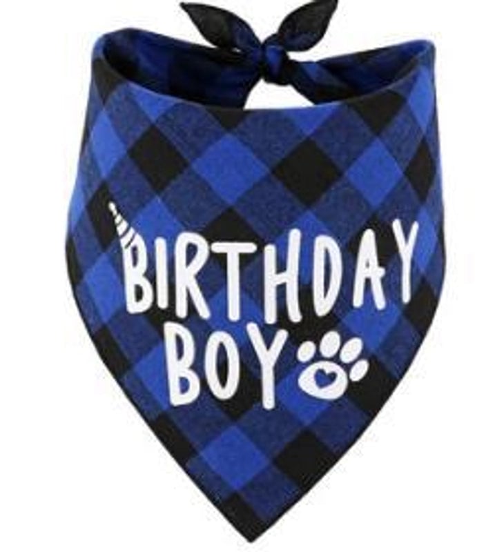 Cartoon Cloth Letter Lattice Pet Accessories