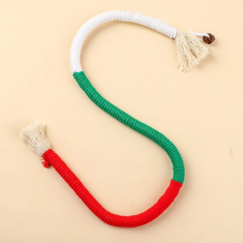 Minimalist Classic Style Cotton Rope Color Block Pet Toys