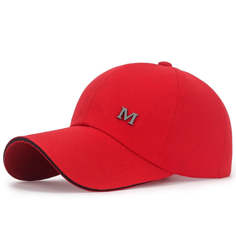 Women's Casual Minimalist Letter Solid Color Curved Eaves Baseball Cap