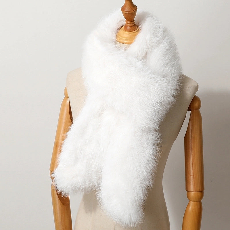 Women's Modern Style Classic Style Solid Color Plush Scarf