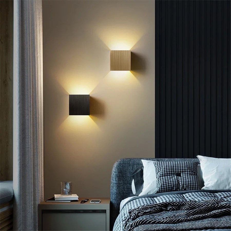 Modern Cube Wall Light - Up and Down Lighting