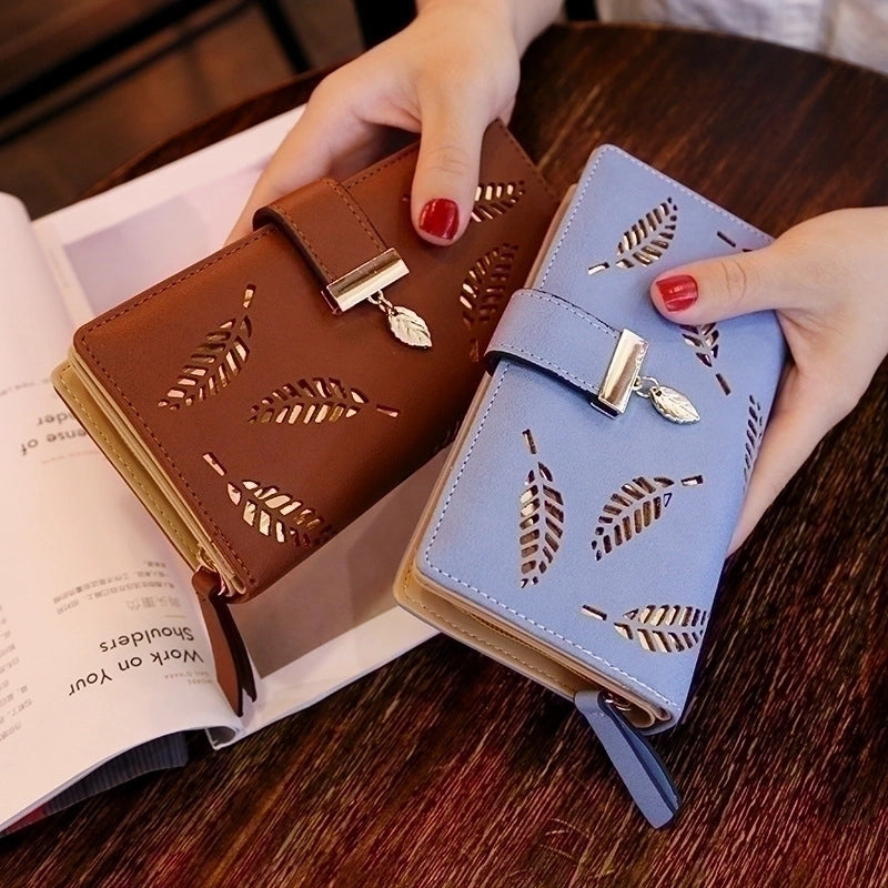 Women's Spring&summer Pu Leather Geometric Fashion Square Zipper Buckle Long Wallet