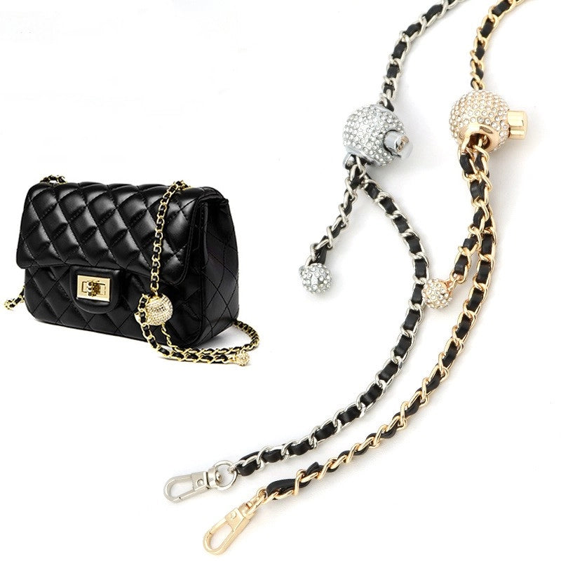Alloy Solid Color Bag Chain Bag Straps