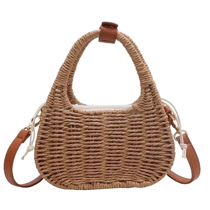 Women's Small Spring&summer Straw Vacation Straw Bag