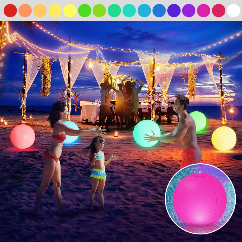 LED Light 16 Colors Luminous Beach Ball