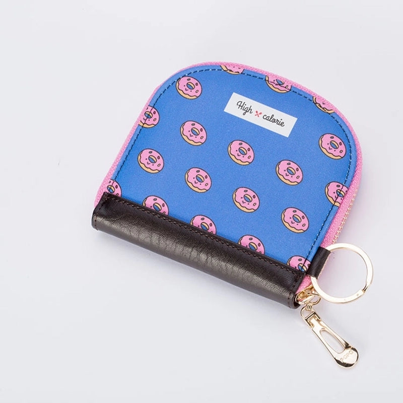 3 Pieces New Printed Zipper Leather Girls Small Wallet Portable Cartoon Cute Student Card Holder Coin Purse