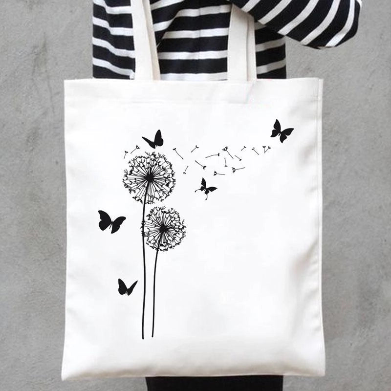 Women's Minimalist Butterfly Shopping Bags