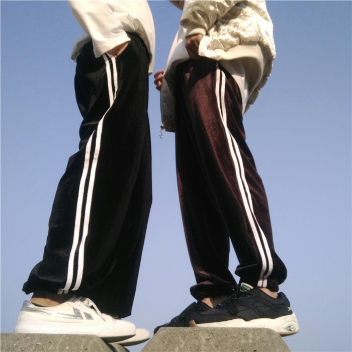 Velvet Side Striped Trousers